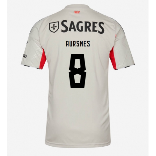 Billige Fotballdrakt Benfica Fredrik Aursnes #8 Replika Bortedrakt 2025-26 Kortermet Billige Fotballdrakt Benfica Fredrik Aursnes #8 Replika Bortedrakt 2025-26 Kortermet